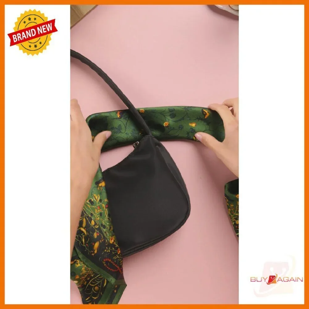 100% Mulberry Silk Square Scarf 25.6